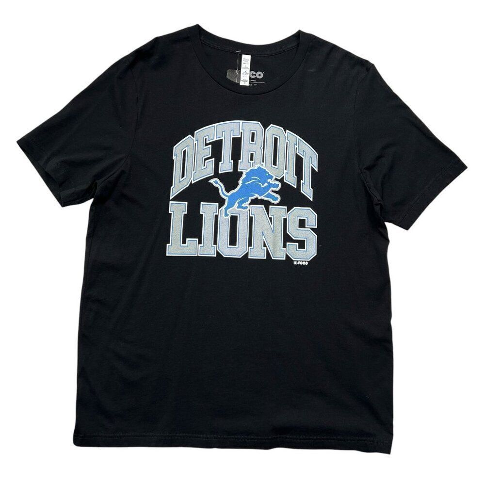 NFL Men's Size XL Black Detroit Lions Graphic T-Shirt